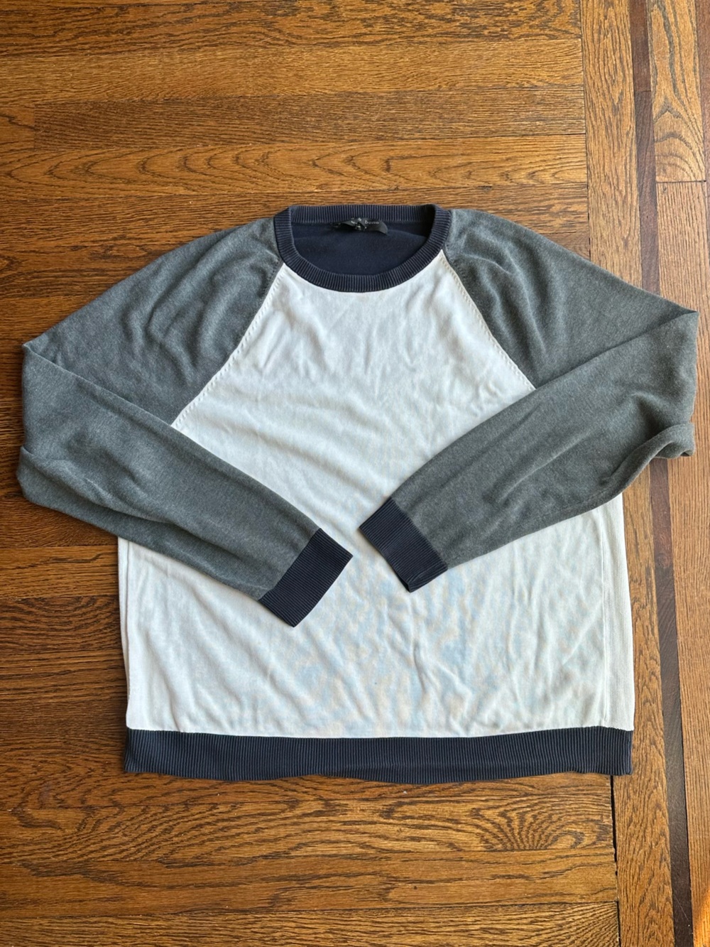 rag & bone men’s color block crewneck sweater (XL)